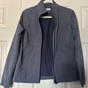 Greg Norman Womens Golf Jacket Full Zip Blue Size Small